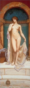  Godward Pintura - Venus en el baño dama desnuda John William Godward
